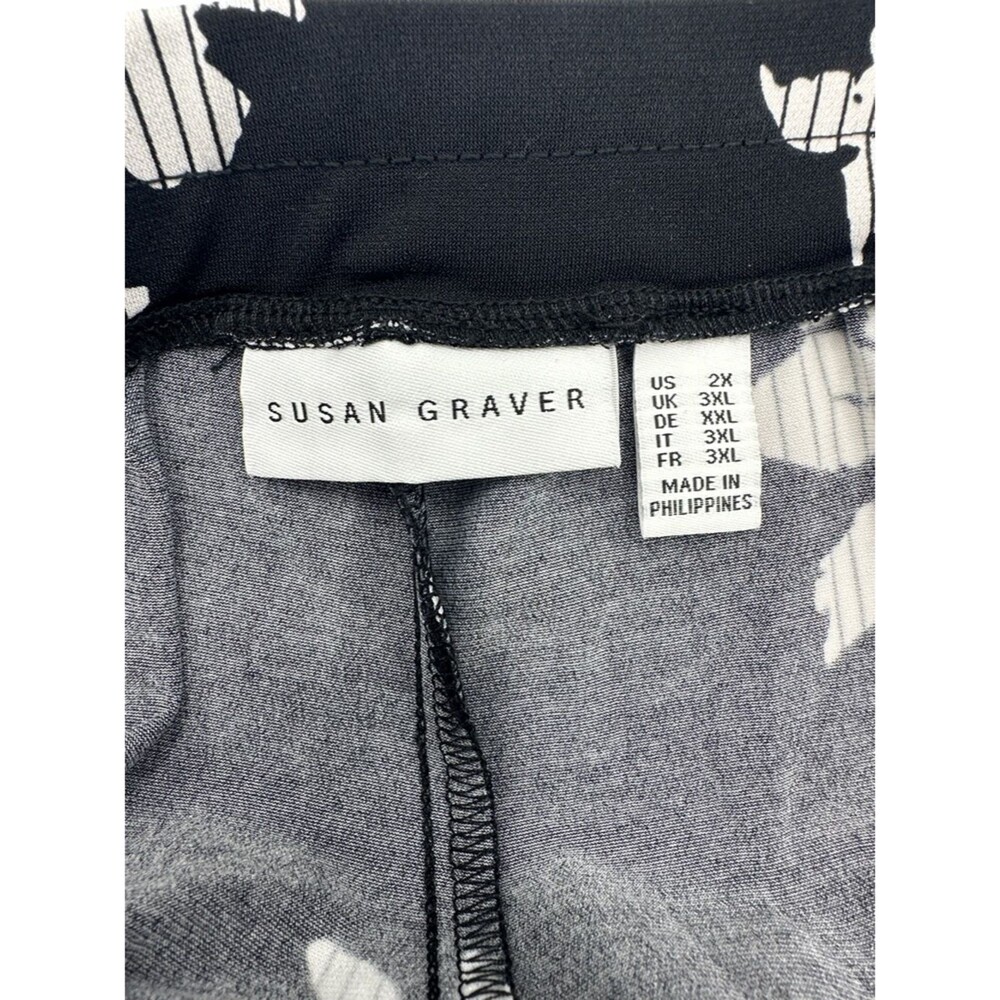 Susan Graver Liquid Knit Crop Pants Size 2X Like New - Picture 7 of 8